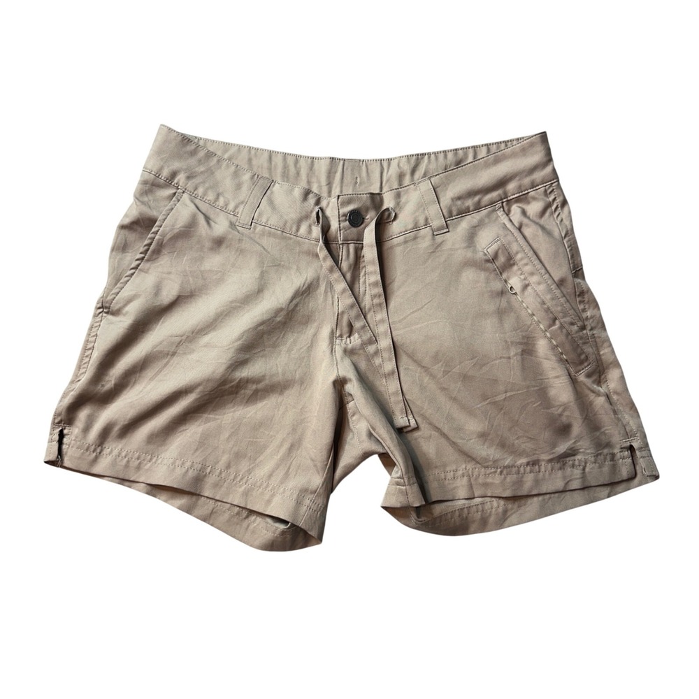 Magellan Outdoors Shorts Womens Small Khaki Tan Hiking Cargo Utility Lightweight